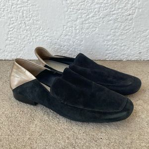 1.STATE Nordstrom Black Suede Loafers Size 7